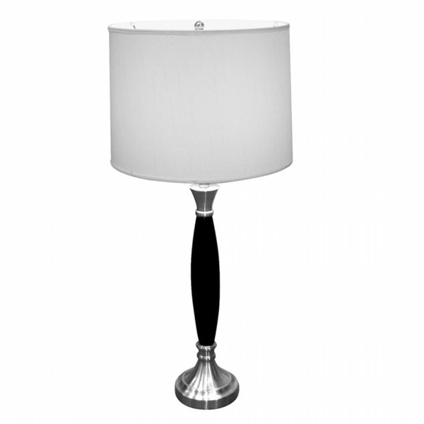 Cling Wooden Table Lamp - Chrome CL106068